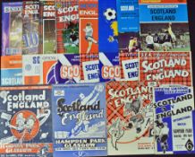 Collection of Scotland v England match programmes 1948 (+ match report), 1950, 1952, 1954, 1956,