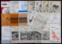 Collection of Wigan, Workington, York, Rugby League official match programmes including Cup games