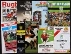 1985-1992 Fijian Rugby Programmes 'Down Under' (8): v Sydney 1985, Canterbury & Auckland 1987 (S