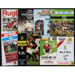 1985-1992 Fijian Rugby Programmes 'Down Under' (8): v Sydney 1985, Canterbury & Auckland 1987 (S