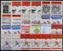 Collection of Oldham, Rochdale Hornets, Runcorn Highfield and Salford Rugby League official match