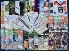 Quantity of Assorted Rugby League Programmes generally modern up 1970s with few 1950s noted, small
