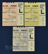 1966 World Cup Football Tickets at Villa Park features Argentina v Spain, Argentina v West