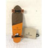 PROMOTIONAL VEUVE CLICQUOT SKATEBOARD 81cm long, in branded bag