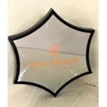 VEUVE CLICQUOT CHAMPAGNE MIRRORD LIGHT BOX of irregular form, 83.5cm high