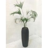 INDOOR PALM in large black shaped pot, pot height 104cm, with watering pipe