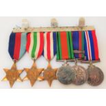 WWII MEDAL GROUP comprising The 1939-1945 Star, The Italy Star, The France And German Star, The