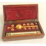 SIKES HYDROMETER in a fitted mahogany and velvet lined case