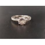CZ SET NINE CARAT GOLD RING size N-O and approximately 1.9 grams