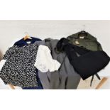 SELECTION OF LADIES VINTAGE CLOTHES including a black two piece short jacket and skirt, Windsmoor