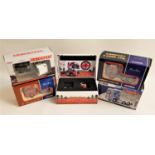 FOUR CORGI DIE CAST TRACTOR UNITS including A. Wishart & Sons Volvo, D. Steven & Son Scania,