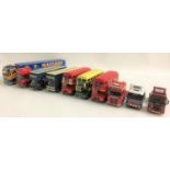 LARGE SELECTION OF DIE CAST VEHICLES including busses, lorries, tractor units, trailers and