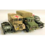 SELECTION OF DIE CAST BRITISH AND AMERICAN MILITARY VEHICLES including a Dinky Chieftain Tank, two