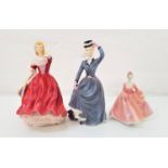 PARAGON 'SPRING' FIGURINE together with a Coalport 'Tracy' figurine and a Francesca Art China