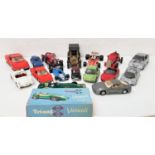 SELECTION OF MODEL CARS including a boxed Tri-ang Minic electric Vanwall 1/20 scale car; a Waco