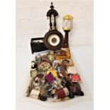 INTERESTING LOT OF COLLECTABLES including a taxidermy baby Cayman, a travelling compact inkwell, set