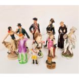 SELECTION OF FIGUREINES including a Goebel Hummel of a young girl on the telephone, a Senor and