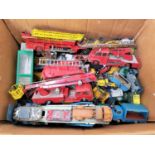 LARGE SELECTION OF CORGI, DINKY AND OTHER DIE CAST VEHICLES including trucks, cars and other