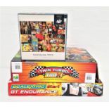 SCALEXTRIC GT ENDURANCE SET with two cars, hand held controls and track, boxed, a Marble Mania