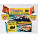 VINTAGE BOXED CORGI 497 THE MAN FROM UNCLE Thrush Buster Oldsmobile Super 88, with box and card