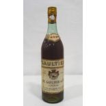 GAULTIER 3 STAR COGNAC A nice old bottle of Gaultier 3 star Cognac distilled by Ch. Gaultier &