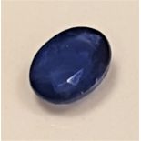 CERTIFIED LOOSE NATURAL BLUE SAPPHIRE the oval cut sapphire weight 1.36cts, with suggested origin of