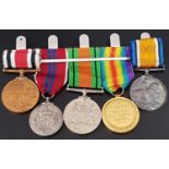 WWI AND II MEDAL GROUP named to 43701 Pte. D. W. Walker. High. L. I. comprising Victory Medal,