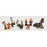 SELECTION OF FIGURINES including a Goebel Bird Duet, two Dachshunds, Wedgwood Gurkhas The