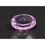 CERTIFIED LOOSE AMETHYST the oval cut natural amethyst quartz weighing 5.73cts, with GJSPC