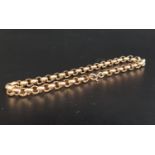 NINE CARAT GOLD BOX CHAIN NECKLACE 61cm long and approximately 9.4 grams