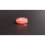 CERTIFIED LOOSE NATURAL ORANGE SAPPHIRE the oval cut gemstone weighing 2.47cts, with ITLGR