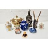 SELECTION OF EAST ASIAN WARES including a cloisonne three sided pot, a Noritake tureen and cover, an