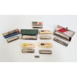 TEN VARIOUS HARMONICAS comprising The Super Chromonica Harmonica by M Hohner; three Hohner Blues