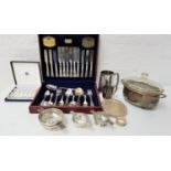SELECTION OF SILVER PLATED WARES including a Viners Dubarry Classic six place canteen of cutlery,