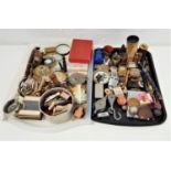 SELECTION OF VINTAGE COLLECTABLES including a pipe and a cheroot holder; a vesta case marked for The