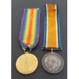 FIRST WORLD WAR PAIR comprising the War Medal and the Victory Medal named to 22005 Private G.