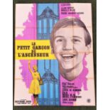 THREE FRENCH GRANDE FILM POSTERS comprising 'Le Petit Garcon de L'Ascenseur', 1962, 45.5" x 60.5" (