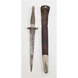 FS FIGHTING KNIFE the stiletto blade marked 'The F-S Fighting Knife, Wilkinson Sword' with a