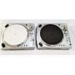 TWO NUMARK TT1650 PROFESSIONAL TURNTABLES in silver and with boxes