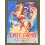 TWO FRENCH GRANDE FILM POSTERS comprising 'Le Petit Colonel' (The Little Colonel), 1960, 43.5" x