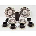 ALFRED MEAKIN MAIDSTONE PATTERN DINNER SERVICE for six and comprising dinner plates, side plates,