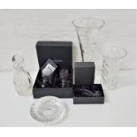 SELECTION OF WATERFORD CRYSTAL including an Indine Geo vase, 39.5cm high, decanter and stopper, 26.