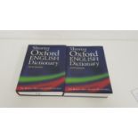 SHORTER OXFORD ENGLISH DICTIONARY fifth edition, two volumes, hardback with dust jackets (2)