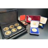 SELECTION OF PROOF COINS AND MEDALS including of 1973 Canada dollar, 1984 Liberty Los Angeles