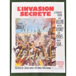 THREE FRENCH GRANDE FILM POSTERS comprising 'L'Invasion Secrete' (The Secret Invasion), 1964, 47"