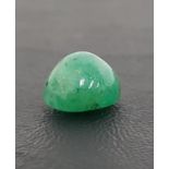 CERTIFIED LOOSE NATURAL EMERALD the oval cabochon emerald weighing 10.33cts, with ITLGR Gemmological