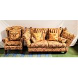 MODERN KNOWLE TWO SEAT SOFA by Multiyork, with traditional shaped drop ends, loose seat and back