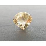 GOOD QUALITY CERTIFIED LOOSE NATURAL CITRINE the pear cut citrine weighing 21.67cts, with ITLGR