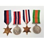 WWII MEDAL GROUP comprising The 1939-1945 War Medal, The Defence Medal, The 193901945 Star and The