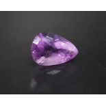 CERTIFIED LOOSE AMETHYST the pear cut amethyst weighing 6cts, with IDT certificate